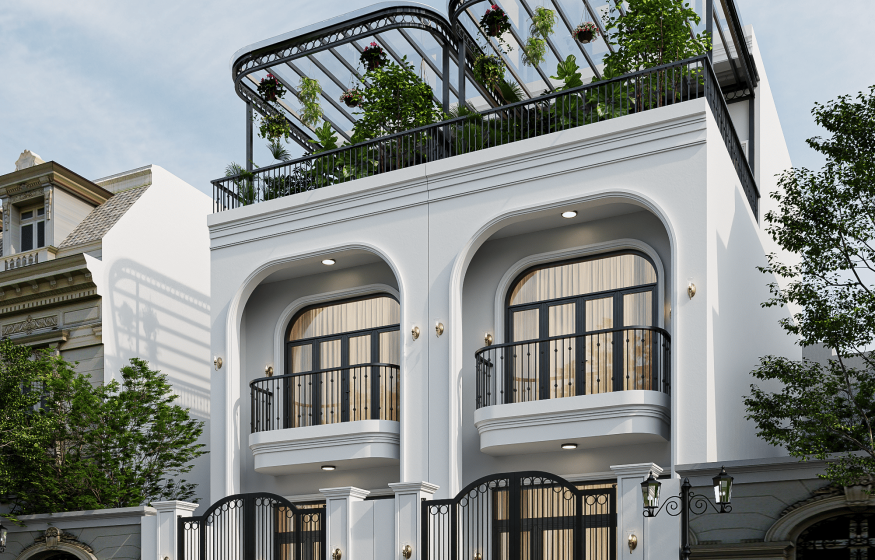 20/1A Phạm Ngọc, Q Tân Phú, Xây dựng theo phong cách Parisian