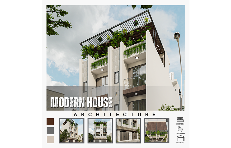 Nhà mới đẹp 4 x 13m tại Quận Tân Phú , Phong cách hiện đại - Modern 