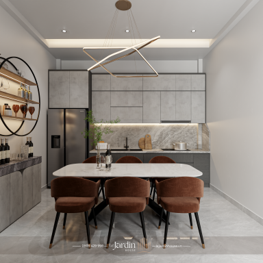 Nhà mới đẹp 4 x 13m tại Quận Tân Phú , Phong cách hiện đại - Modern 