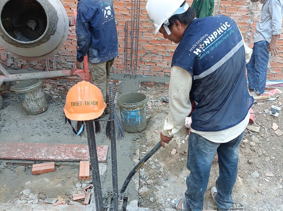 Tiến độ thi công ngày 19/04